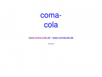 coma-cola.de Webseite Vorschau