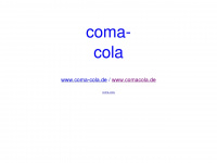 comacola.de Webseite Vorschau
