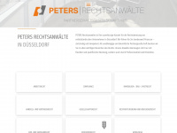 peters-legal.com Webseite Vorschau
