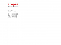 aropra.de Webseite Vorschau
