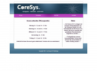 coresys.de Webseite Vorschau