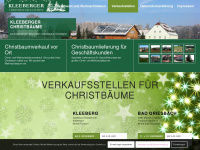 christbaum-kleeberg.de Webseite Vorschau