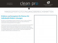 clean-pro.eu Webseite Vorschau