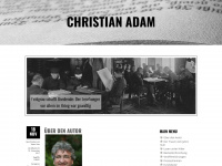 christian-adam.net Webseite Vorschau