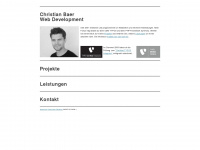 christian-baer.com Webseite Vorschau