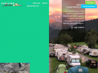 campingaustria.at Webseite Vorschau
