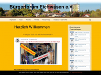 buergerforum-eichwasen.de Webseite Vorschau