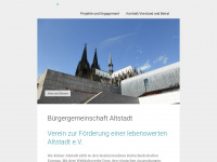 buergergemeinschaft-altstadt.de Webseite Vorschau
