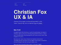 christian-fox.de Webseite Vorschau