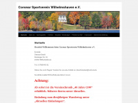 coronarsport-whv.de Webseite Vorschau