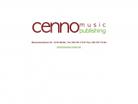 cenno-music.de Webseite Vorschau