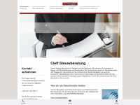 cleff-steuerberatung.com Webseite Vorschau