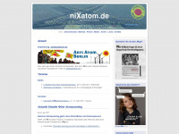 nixatom.de Webseite Vorschau