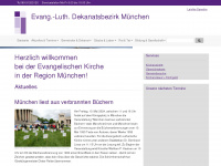 muenchen-evangelisch.de Webseite Vorschau