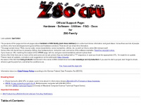 z80.info Webseite Vorschau