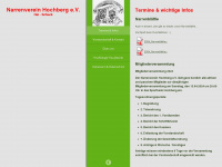 narrenverein-hochberg.de Webseite Vorschau