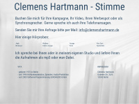 clemenshartmann.de Webseite Vorschau