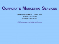 corporate-marketing-services.de Webseite Vorschau