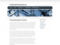 cultural-economy.eu Webseite Vorschau