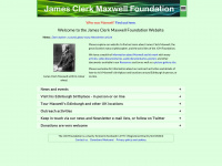 clerkmaxwellfoundation.org Webseite Vorschau