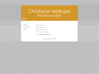 christiane-nerlinger.de Webseite Vorschau