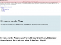 uhrmachermeister-voss.de Webseite Vorschau