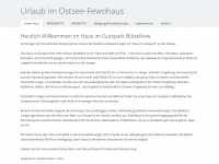 ostsee-fewohaus.de Webseite Vorschau
