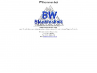 bw-blechtechnik.de Webseite Vorschau