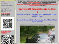 corvette-c4.eu Webseite Vorschau
