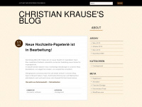 christiankrause.wordpress.com Webseite Vorschau
