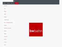 bwbahn.de Webseite Vorschau