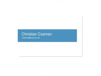 cosman.de Webseite Vorschau