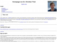 christianthiel.com Webseite Vorschau