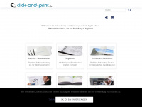 click-and-print.de Webseite Vorschau