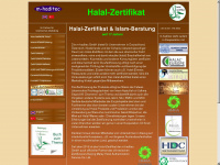 helal-zertifikat.de Webseite Vorschau