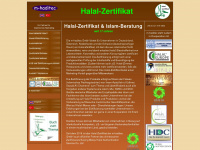 halal-zertifikat.de Webseite Vorschau