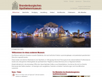 brandenburgisches-apothekenmuseum.de Webseite Vorschau