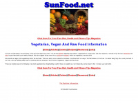 sunfood.net Webseite Vorschau