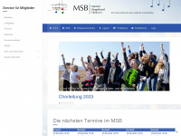 maintal-saengerbund.de Webseite Vorschau