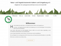 naturschutzverein-haltern.de Webseite Vorschau