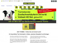 zoo-thomas.de Webseite Vorschau