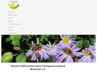 kleingartenverband-muenchen.de Webseite Vorschau