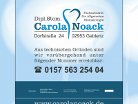 carolanoack.de Webseite Vorschau