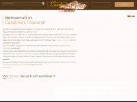 carolines-toscana.com Webseite Vorschau