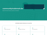 communitytrademark.de Webseite Vorschau