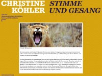 christinekoehler.info Webseite Vorschau
