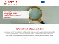 certus-grundbesitz.de Webseite Vorschau