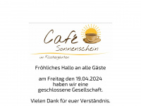 cafe-sonnenschein.de Webseite Vorschau