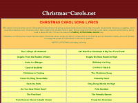 christmas-carols.net Webseite Vorschau