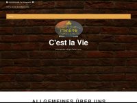cest-la-vie-cafe.de Webseite Vorschau